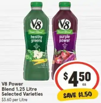 IGA V8 Power Blend 1.25 Litre offer