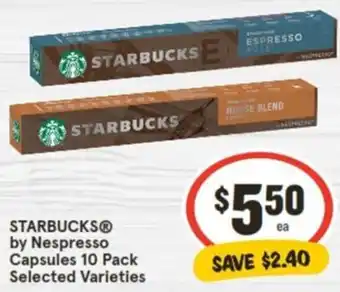 IGA STARBUCKS by Nespresso Capsules offer