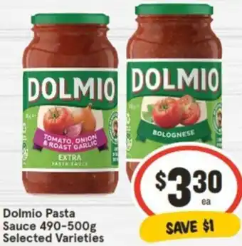 IGA Dolmio Pasta Sauce 490-500g offer