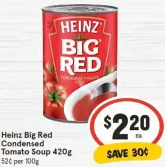 IGA Heinz Big Red Condensed Tomato Soup 420g offer
