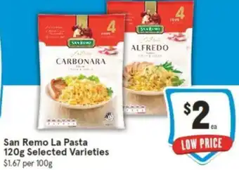 IGA San Remo La Pasta 120g offer