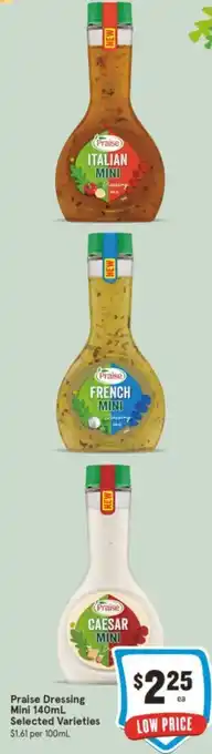 IGA Praise Dressing Mini 140mL offer