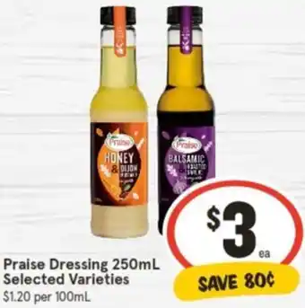 IGA Praise Dressing 250mL offer