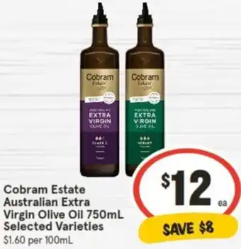 IGA Cobram Estate Australian Extra Virgin Olive Oil 750mL offer