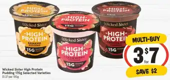 IGA Wicked Sister High Protein Pudding 170g offer