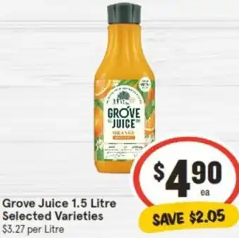 IGA Grove Juice 1.5 Litre offer