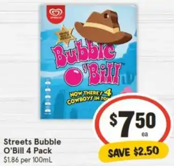 IGA Streets Bubble O'Bill offer