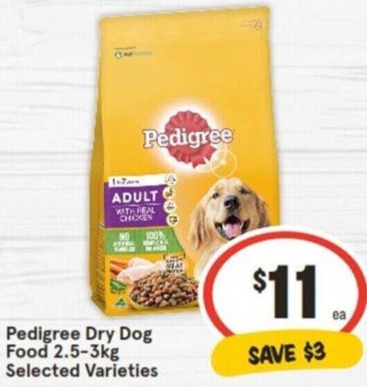Pedigree Dry Dog Food 2.53kg offer at IGA