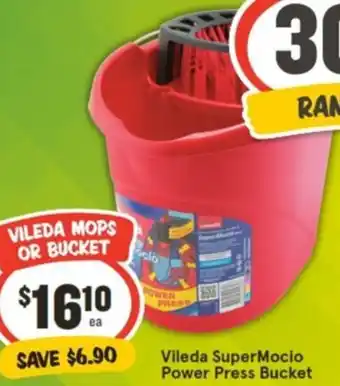 IGA Vileda SuperMocio Power Press Bucket offer