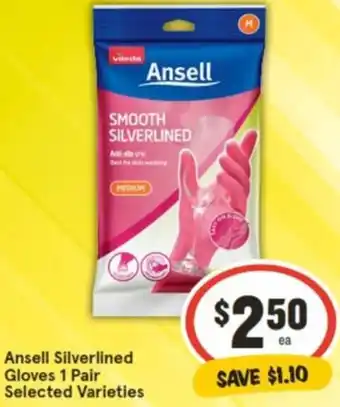 IGA Ansell Silverlined Gloves 1 Pair offer