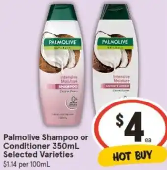 IGA Palmolive Shampoo or Conditioner 350mL offer