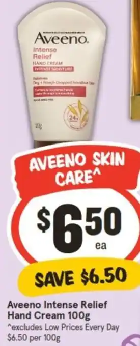 IGA Aveeno Intense Relief Hand Cream 100g offer
