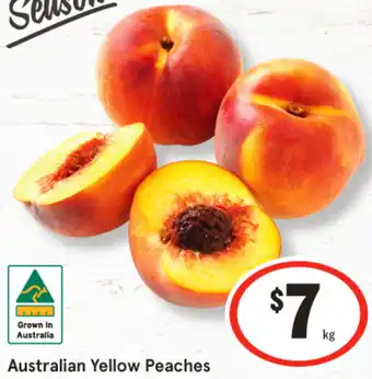 IGA Australian Yellow Peaches offer