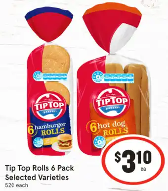 IGA Tip Top Rolls 6 Pack offer