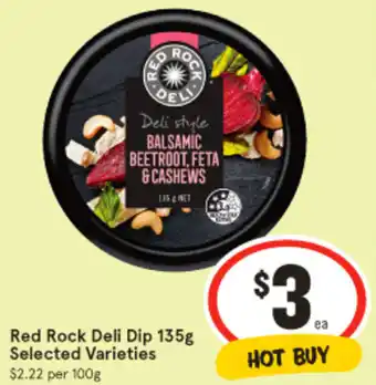 IGA Red Rock Deli Dip 135g offer
