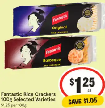 IGA Fantastic Rice Crackers 100g offer