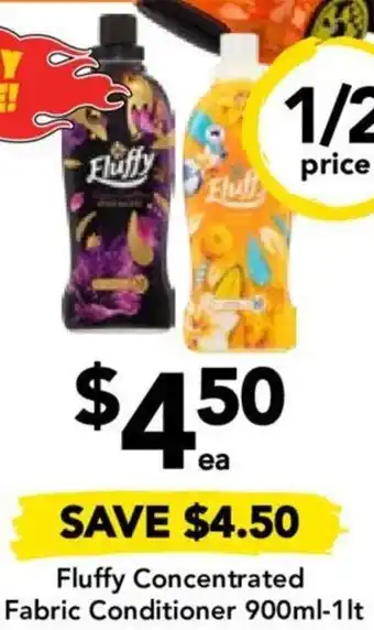Drakes Fluffy Concentrated Fabric Conditioner 900ml-1lt offer