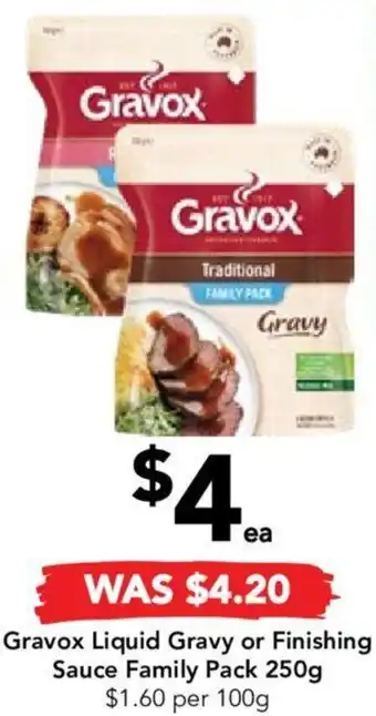 Drakes Gravox Liquid Gravy or Finishing Sauce Family Pack 250g offer