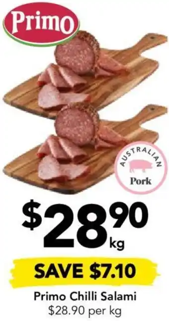 Drakes Primo Chilli Salami offer