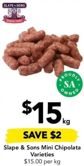 Drakes Slape & Sons Mini Chipolata offer