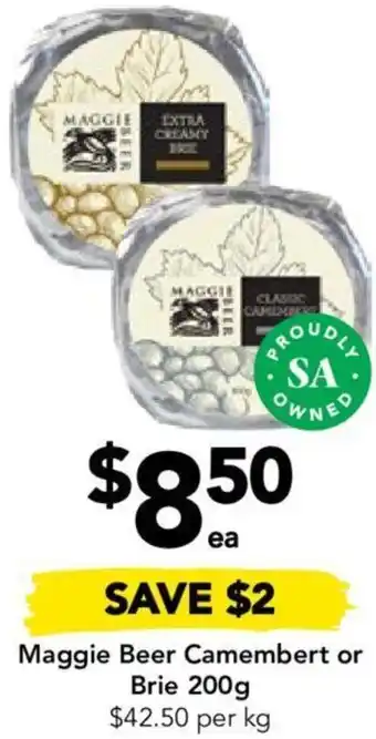 Drakes Maggie Beer Camembert or Brie 200g offer