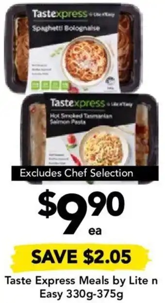 Drakes Taste Express Meals by Lite n Easy 330g-375g offer