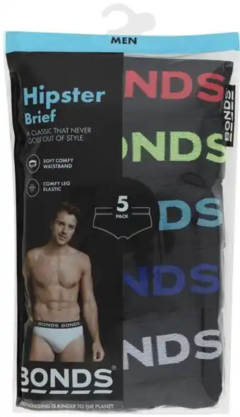 Coles Bonds men's brief 5 pack offer