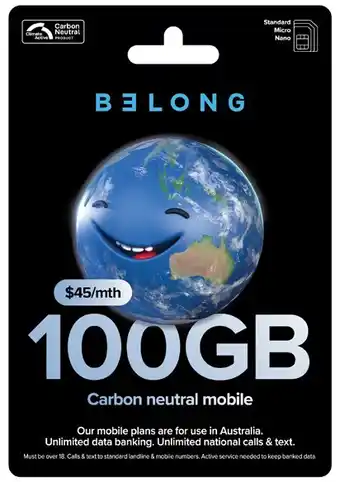 Coles Belong $45 starter pack offer