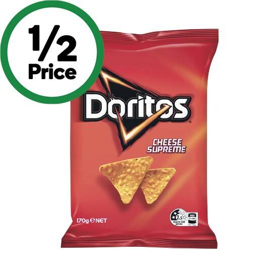 Doritos corn chips 150170g offer at Woolworths