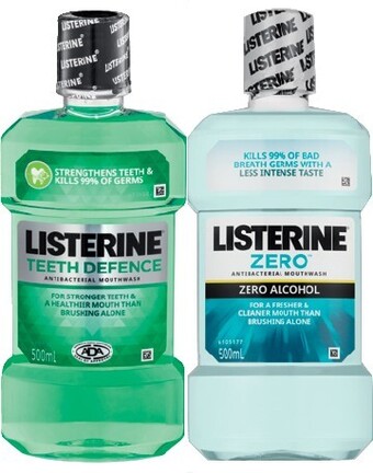 IGA Listerine Mouthwash 500mL Selected Varieties offer
