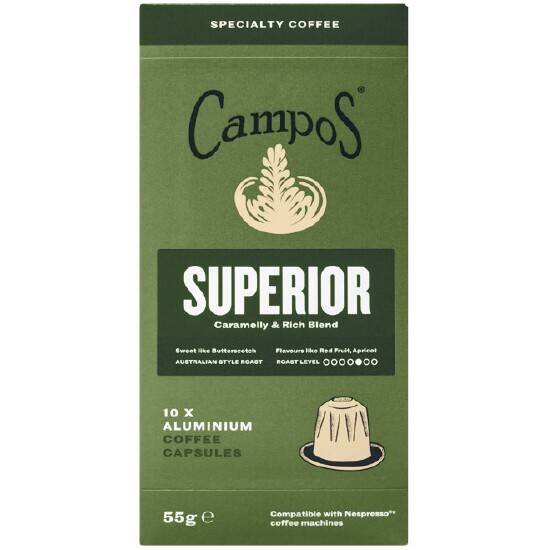 Campos coffee capsules pk 10 offer at Woolworths