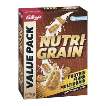 Woolworths Kellogg’s nutri grain 765g offer