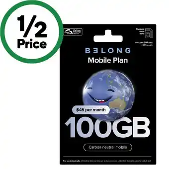 Woolworths Belong $45 starter pack^ offer