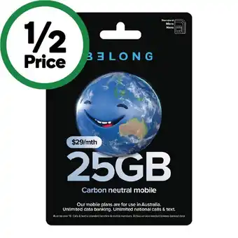 Woolworths Belong starter pack $29¥ offer