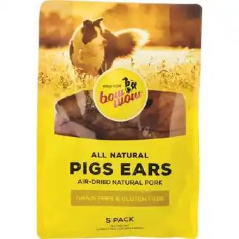 Woolworths Bow wow pigs ears pk 5 offer