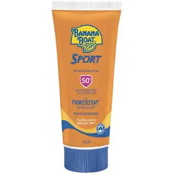 Woolworths Banana boat spf50+ sunscreen sport 200g offer