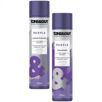 Woolworths Toni & guy shampoo or conditioner 250ml offer