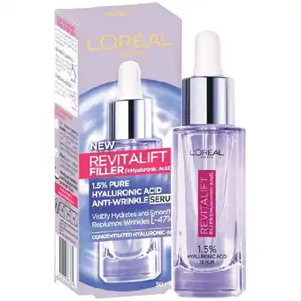Woolworths L’oreal paris revitalift filler serum 30ml offer