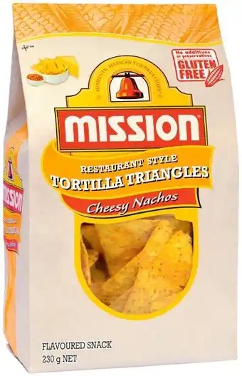 IGA Mission tortilla corn chips 230g selected varieties offer