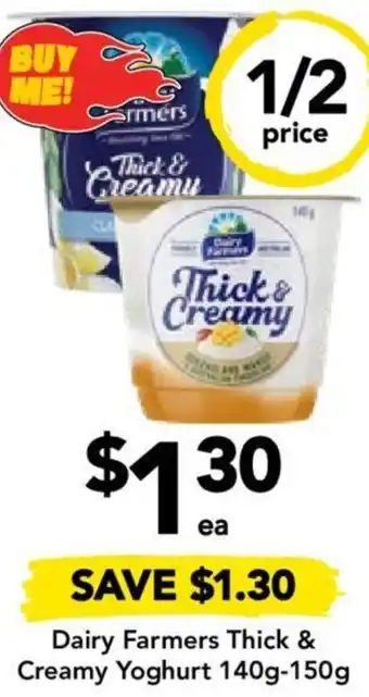 Drakes Dairy Farmers Thick & Creamy Yoghurt 140g-150g offer