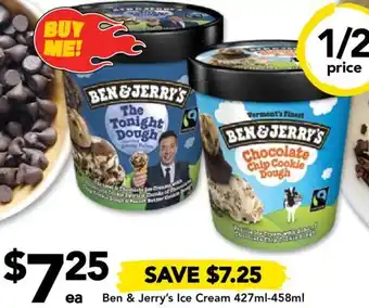 Drakes Ben & Jerry's Ice Cream 427ml-458ml offer