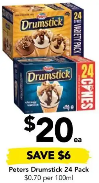 Drakes Peters Drumstick 24 Pack offer