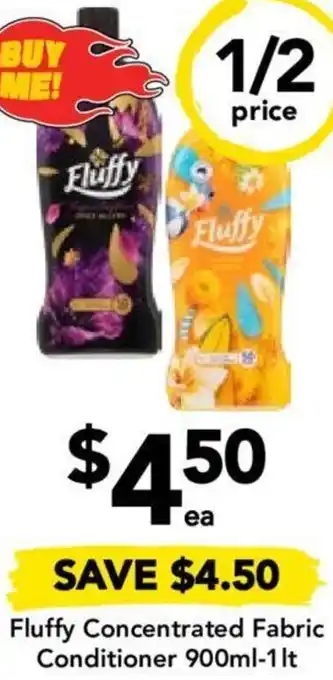 Drakes Fluffy Concentrated Fabric Conditioner 900ml-1lt offer