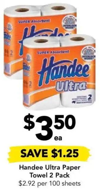 Drakes Handee Ultra Paper Towel 2 Pack offer