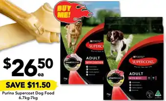 Drakes Purina Supercoat Dog Food 6.7kg-7kg offer