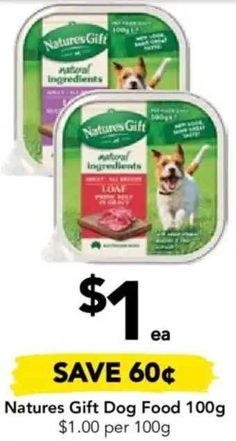 Drakes Natures Gift Dog Food 100g offer