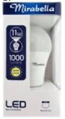 B. Mirabella LED Globe BC or ES 11w