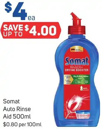 Foodland Somat Auto Rinse Aid 500ml offer