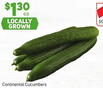 Foodland Continental Cucumbers offer