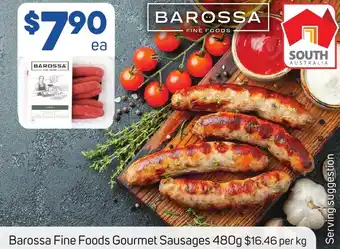 Foodland Barossa Fine Foods Gourmet Sausages 480g offer